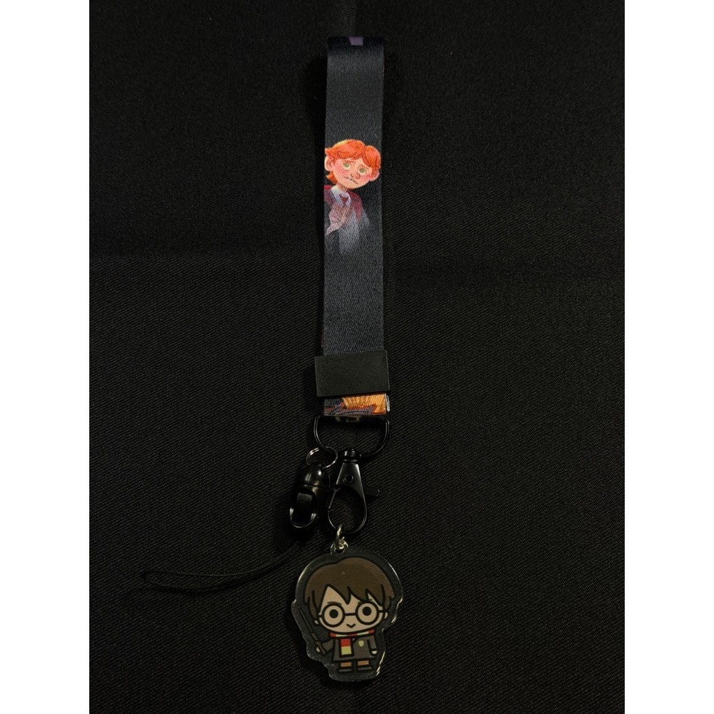 Harry Potter Ron Weasley Lanyard Keychain with Acrylic Harry Charm New